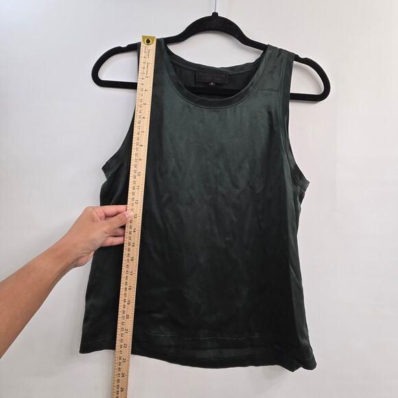 Nili Lotan 100% Silk Tank Top Blouse Green S Minimalist Luxury CapsuleWardrobe - Picture 6 of 6